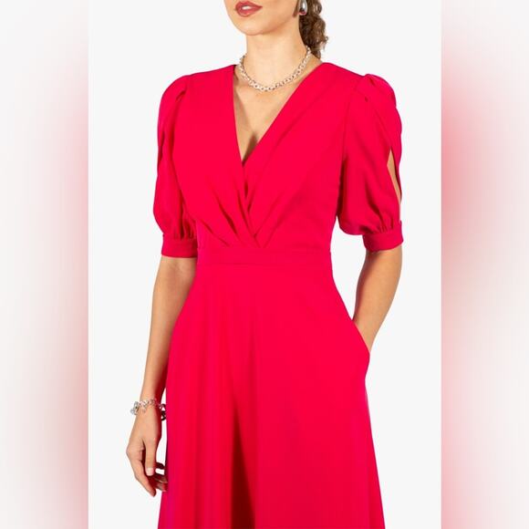 Black Halo Nuana Dress in Hibiscus 4 NEW - Picture 4 of 8